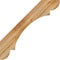 Ekena Millwork 4"W x 34"D x 34"H Olympic Rough Sawn Knee Brace, Western Red Cedar BRC04X34X34OLY00RWR - alternate 2